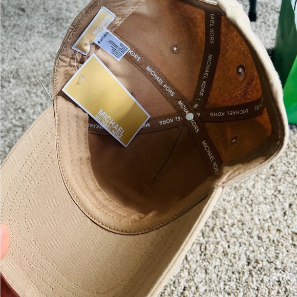 Michael Hat Baseball Cap Khaki Embroidered Logo - Picture 3 of 6